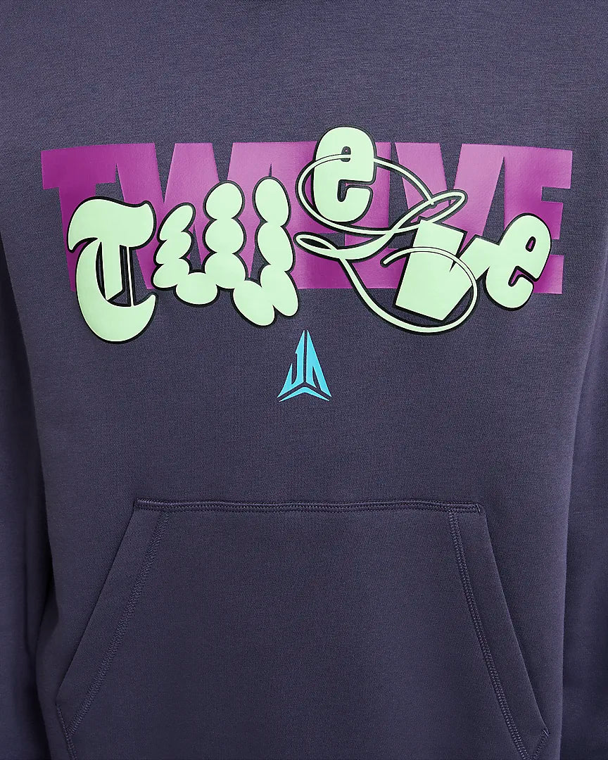 Nike Ja Club Fleece Hoodie 'Purple' FZ1039-573