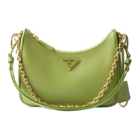 PRADA Re EditionSaffiano Cow Leather Shoulder Bag Mini Women's Grass Green