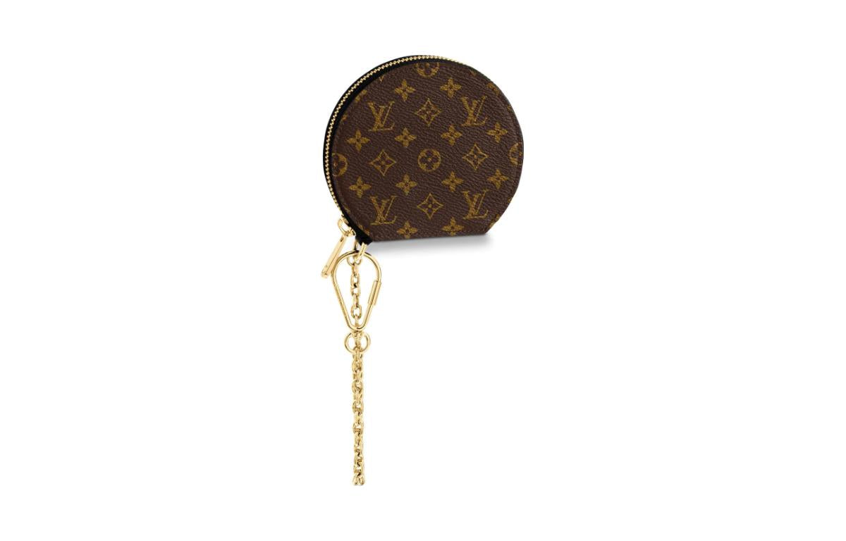 LOUIS VUITTON Cow Leather Coin Purse Regular Women's Brown