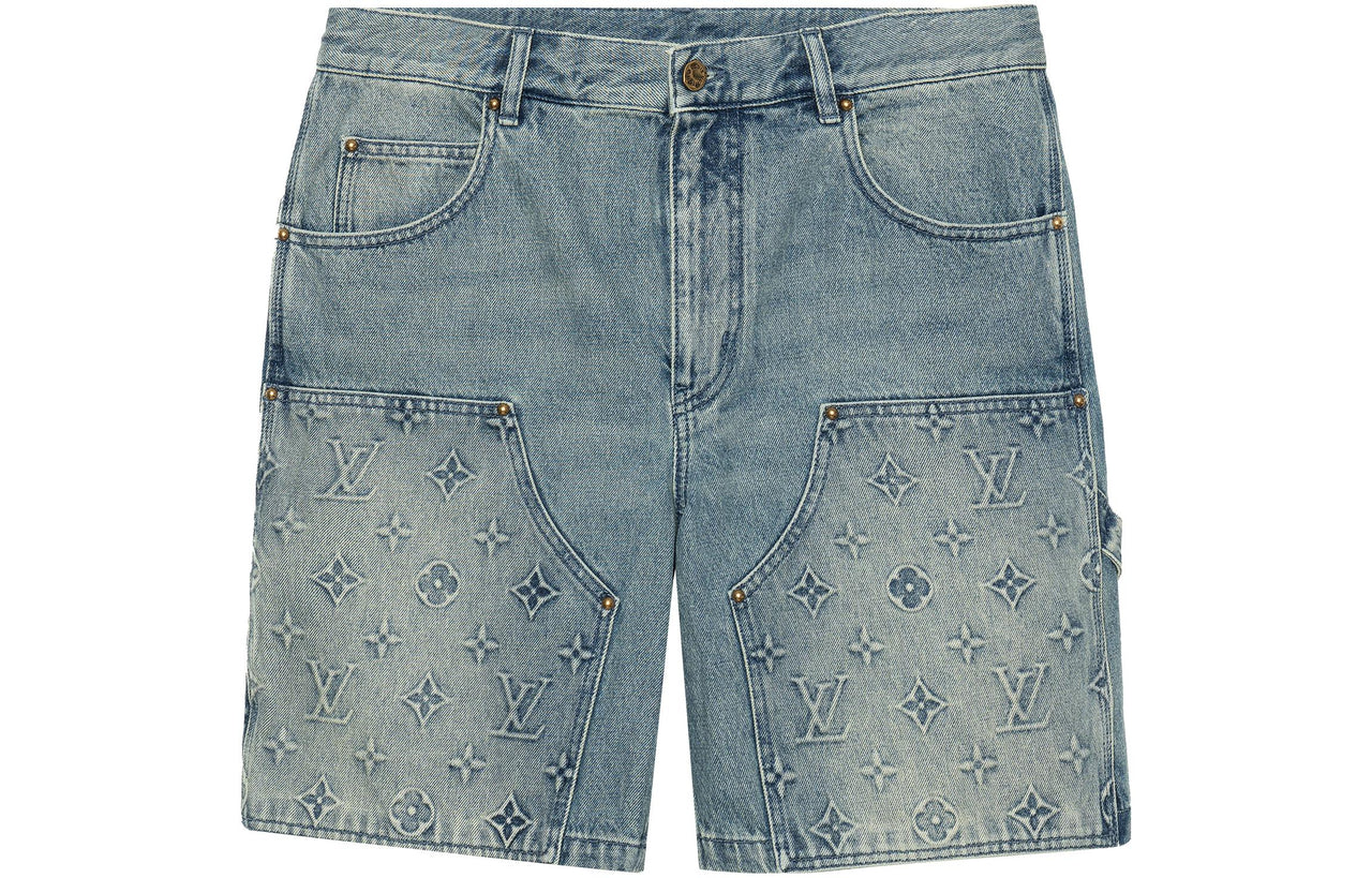 LOUIS VUITTON Denim Carpenter Shorts
