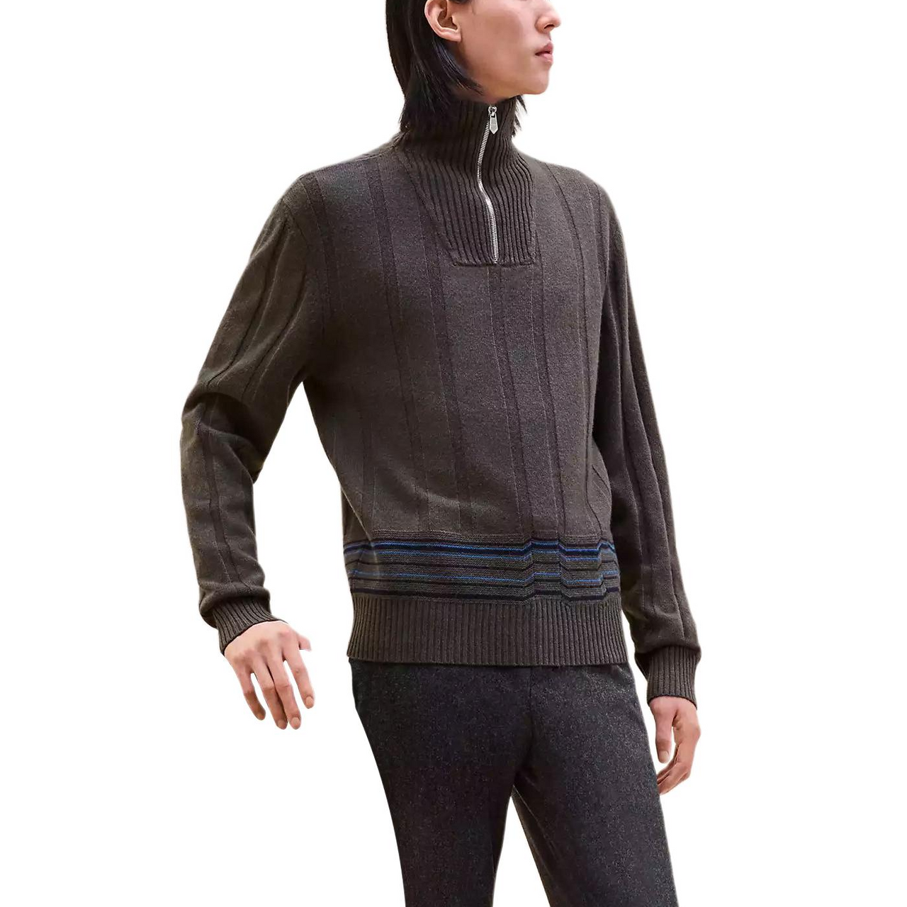 HERMES Sweater Men's Basalt Color