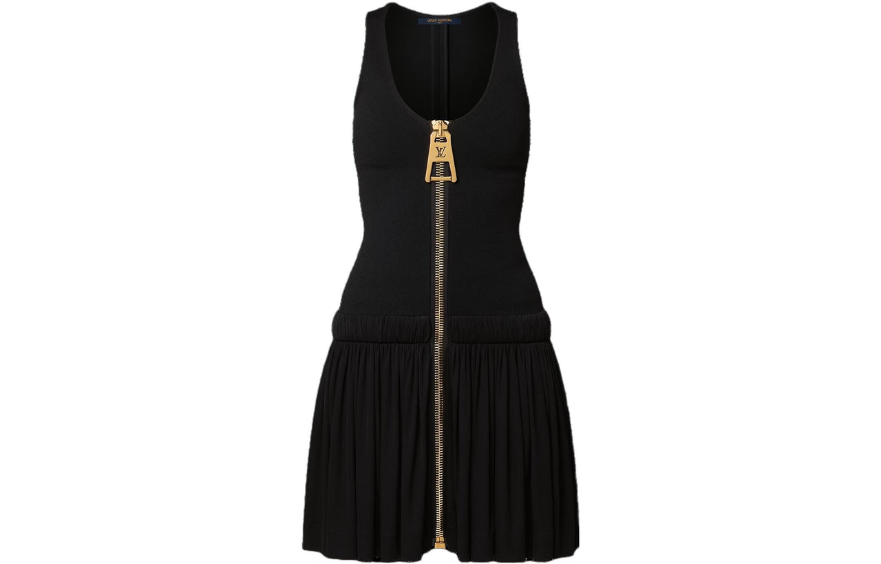 LOUIS VUITTON SS23 Sleeveless Dress Women's Black