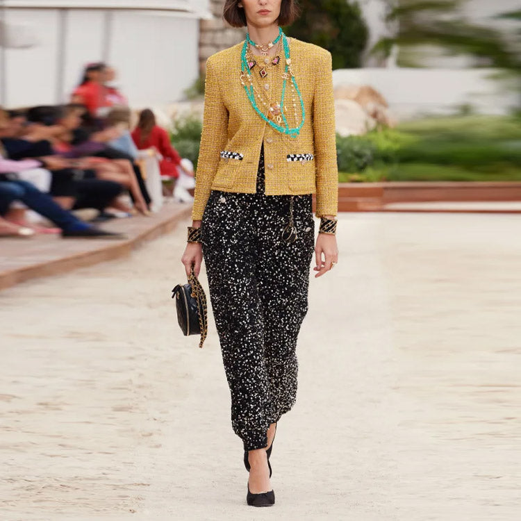 CHANEL Jackets Women's Yellow