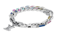 LOUIS VUITTON Bracelets Men Silver