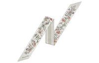 DIOR Silk Scarves Women's White/Gray