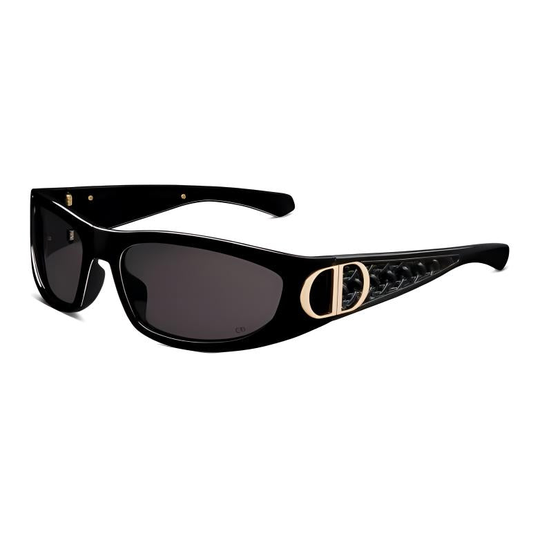 DIOR Irregular Shape Sunglasses Unisex Black