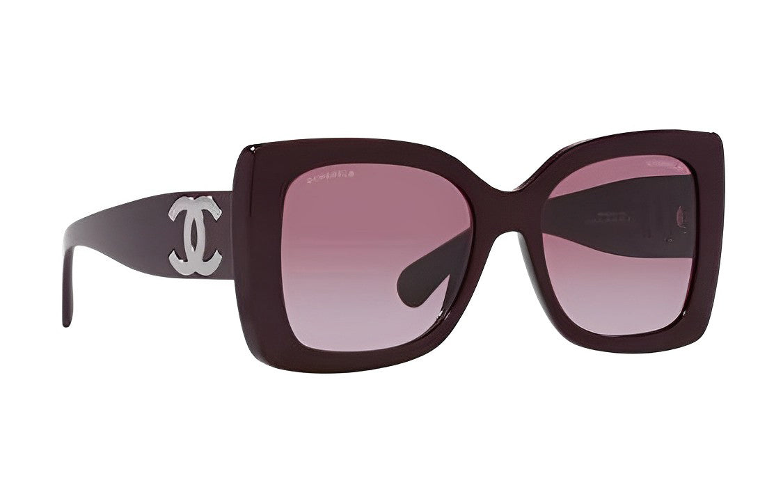 CHANEL Sunglasses Women's Burgundy