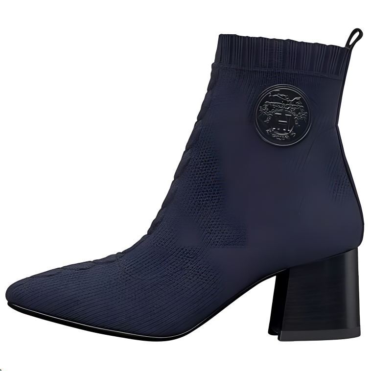 HERMES Volver Ankle Boots Women's Blue