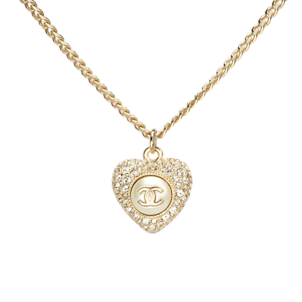 CHANEL Necklaces Women's Gold