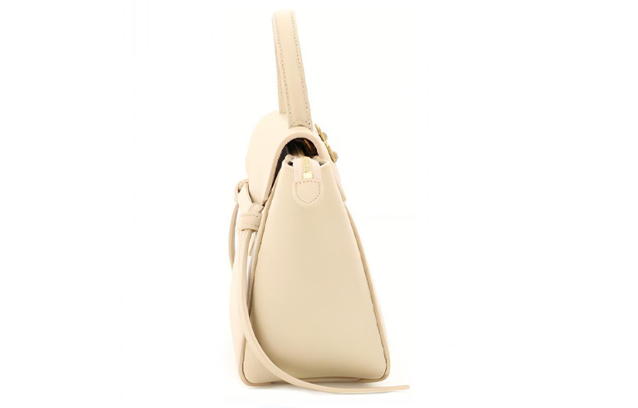 CELINE Grained Calfskin Catfish Bag Handbag Shoulder Bag Crossbody Bag Handbag Women's Ecru