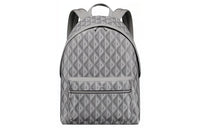 DIOR Canvas Cow Leather Patchwork Backpack Regular Men's Gray