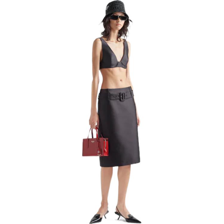 PRADA Casual Long Skirts Women's Black