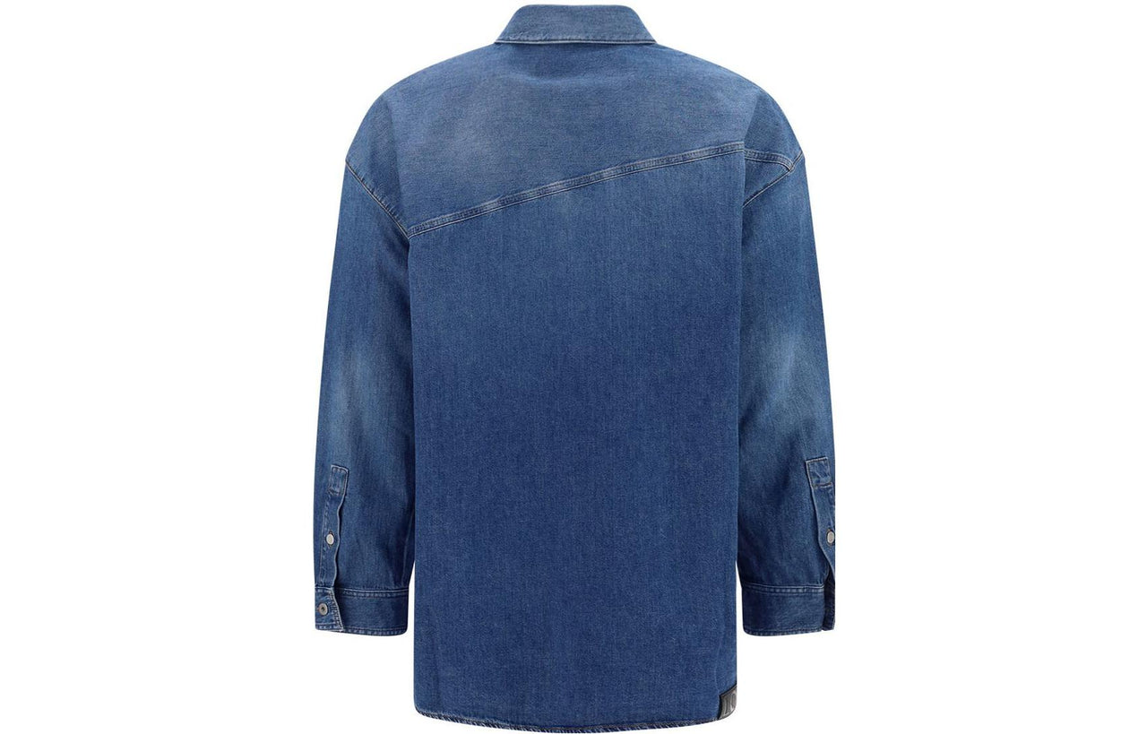 LOEWE Slanted Washed Denim Overshirt