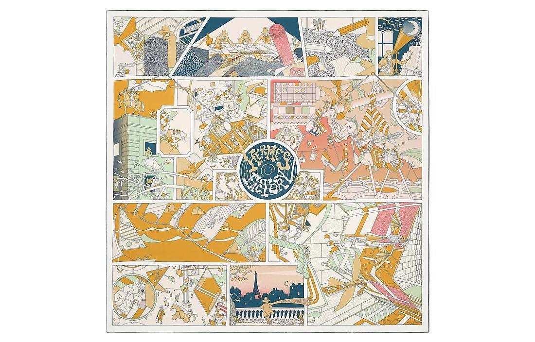 HERMES Silk Scarves Women's Multicolor