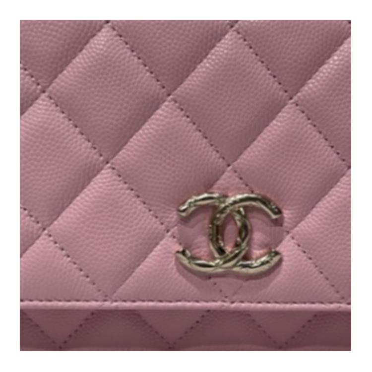CHANEL WOC Calfskin Shoulder Bag Crossbody Bag Women's Pink