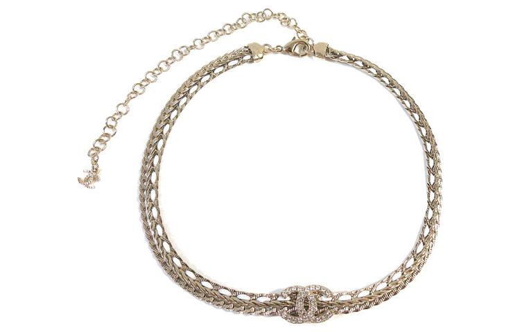 CHANEL Necklaces Women's Gold