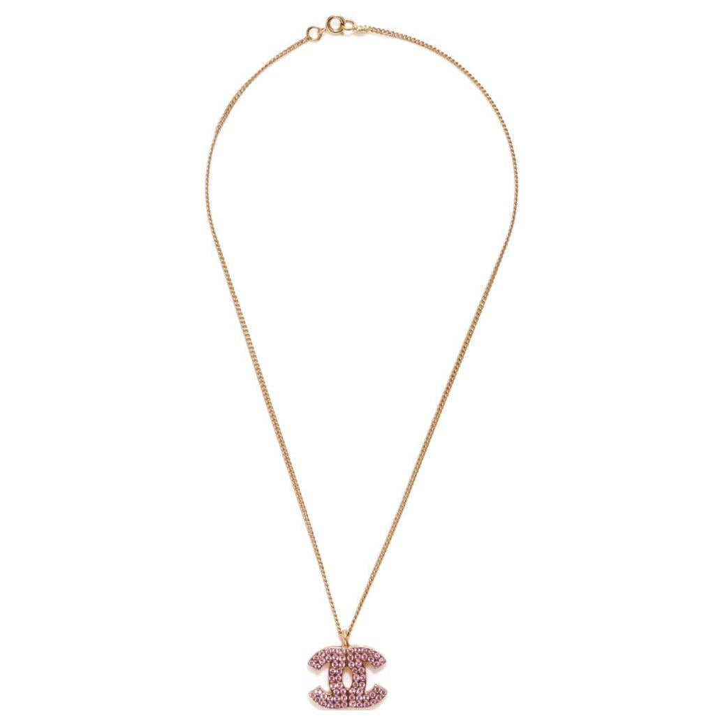 CHANEL 2002 Cc Pendant Necklace