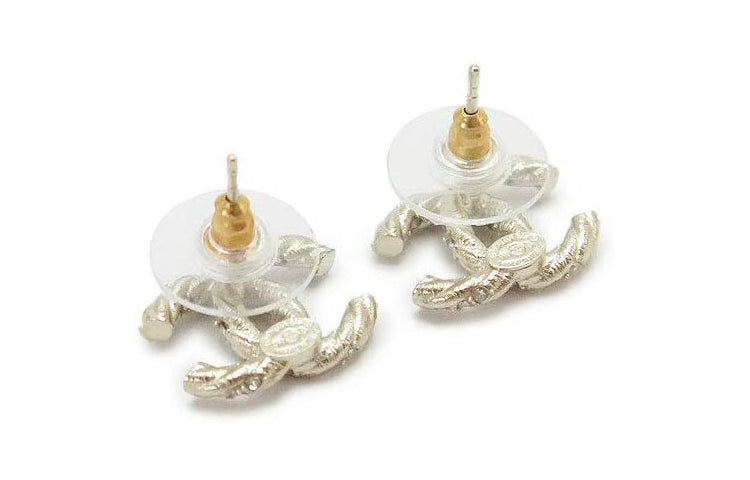 CHANEL Earrings Women's Gold