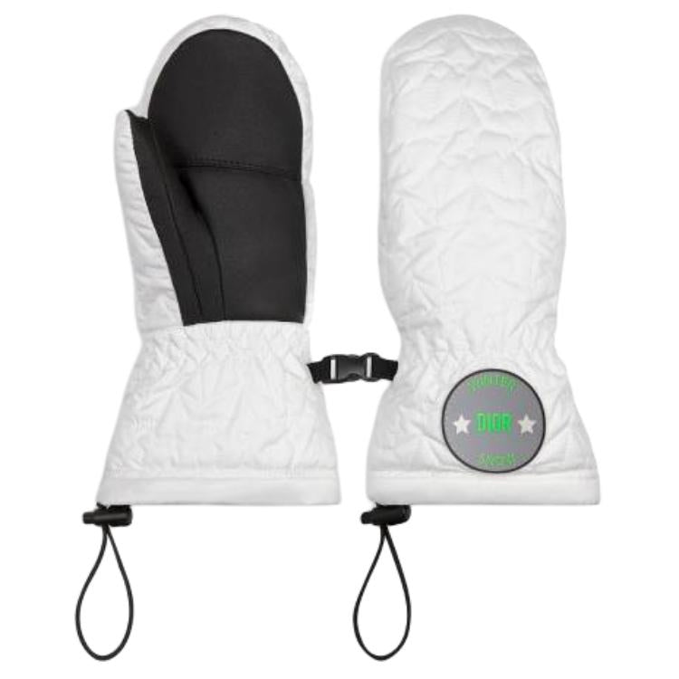 DIOR Elasticity Material Gloves Kids' White