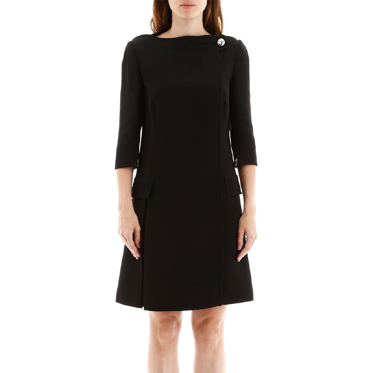 PRADA Short-Sleeved Dresses Women's Black