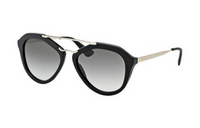 PRADA Acetate Aviator Sunglasses Unisex Black