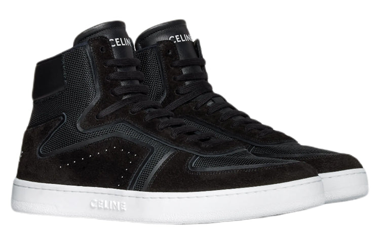 CELINE Mid Top Stylish Skateboarding Shoes Men's Black