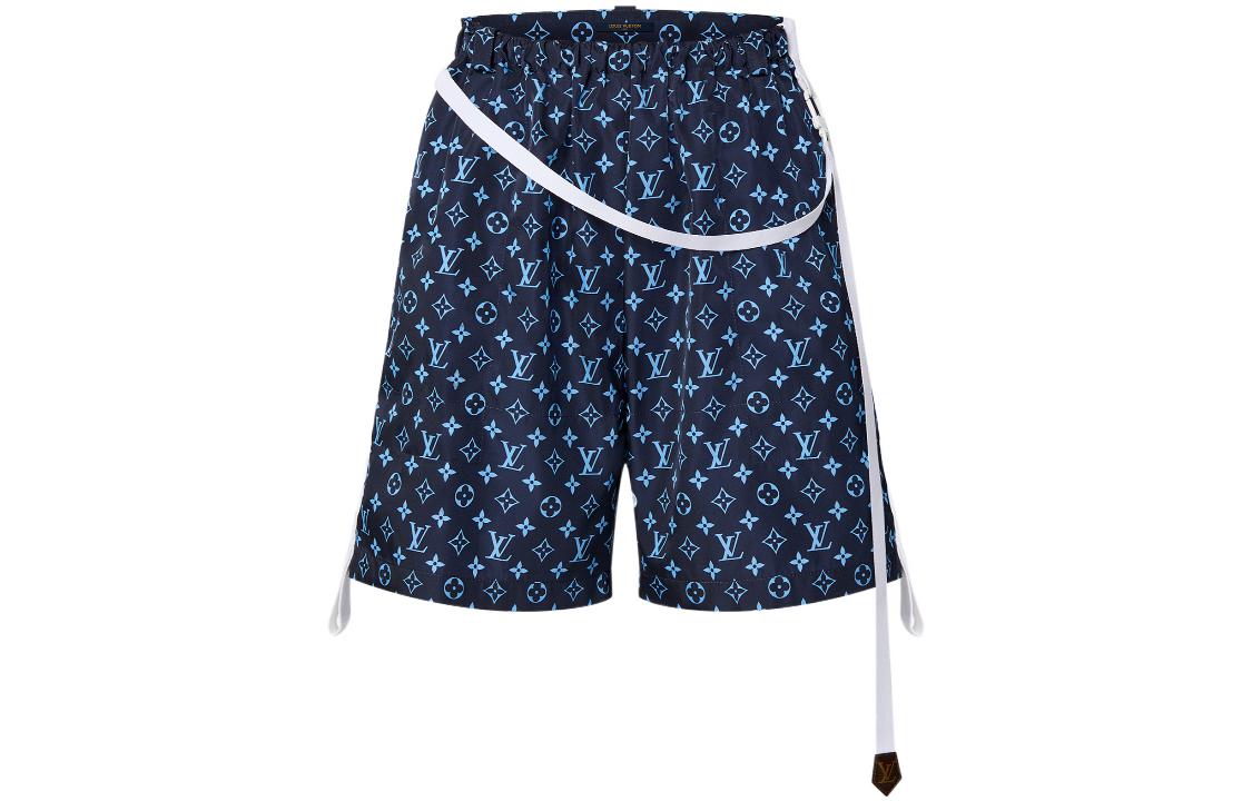 LOUIS VUITTON New Quarterly Products Of LV Casual Shorts Women's Blue
