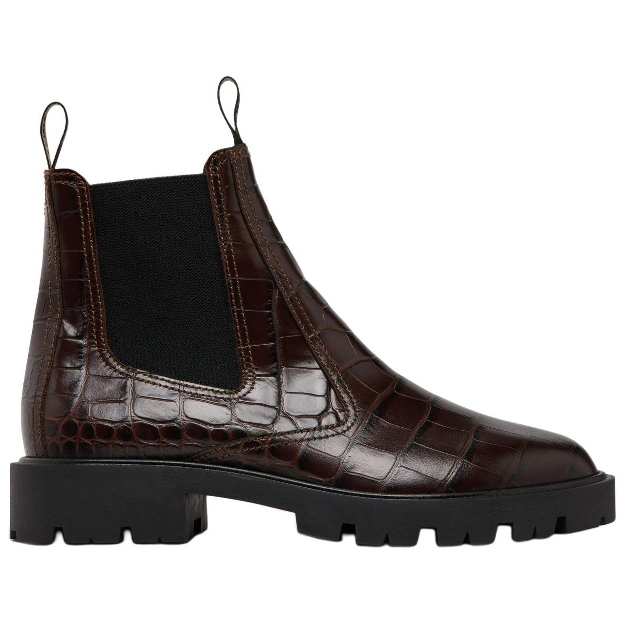 CELINE Margaret Short Chelsea Boots 3.5cm Women's Umber