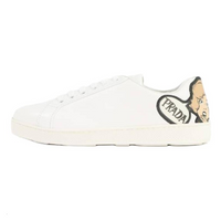 PRADA Low Top Skateboard Shoes Women's White