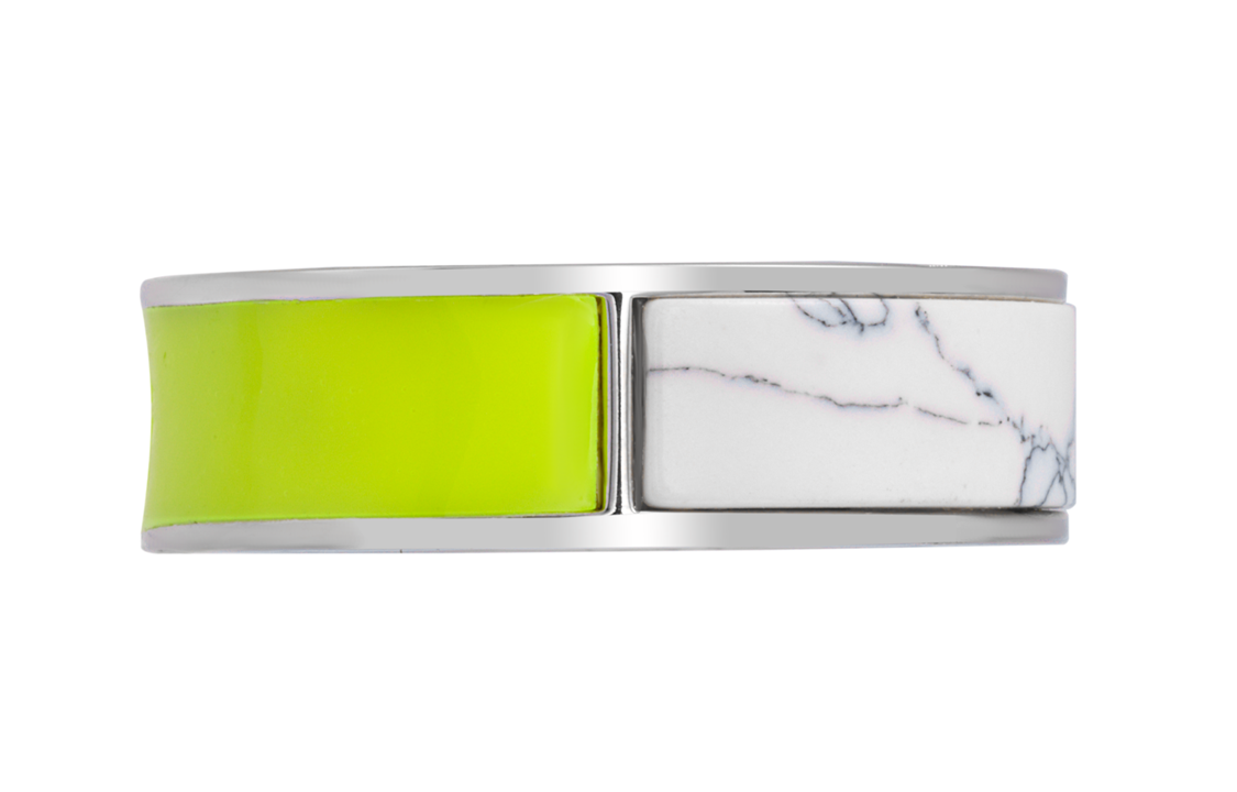 LOUIS VUITTON Metal Rings Unisex Neon Green