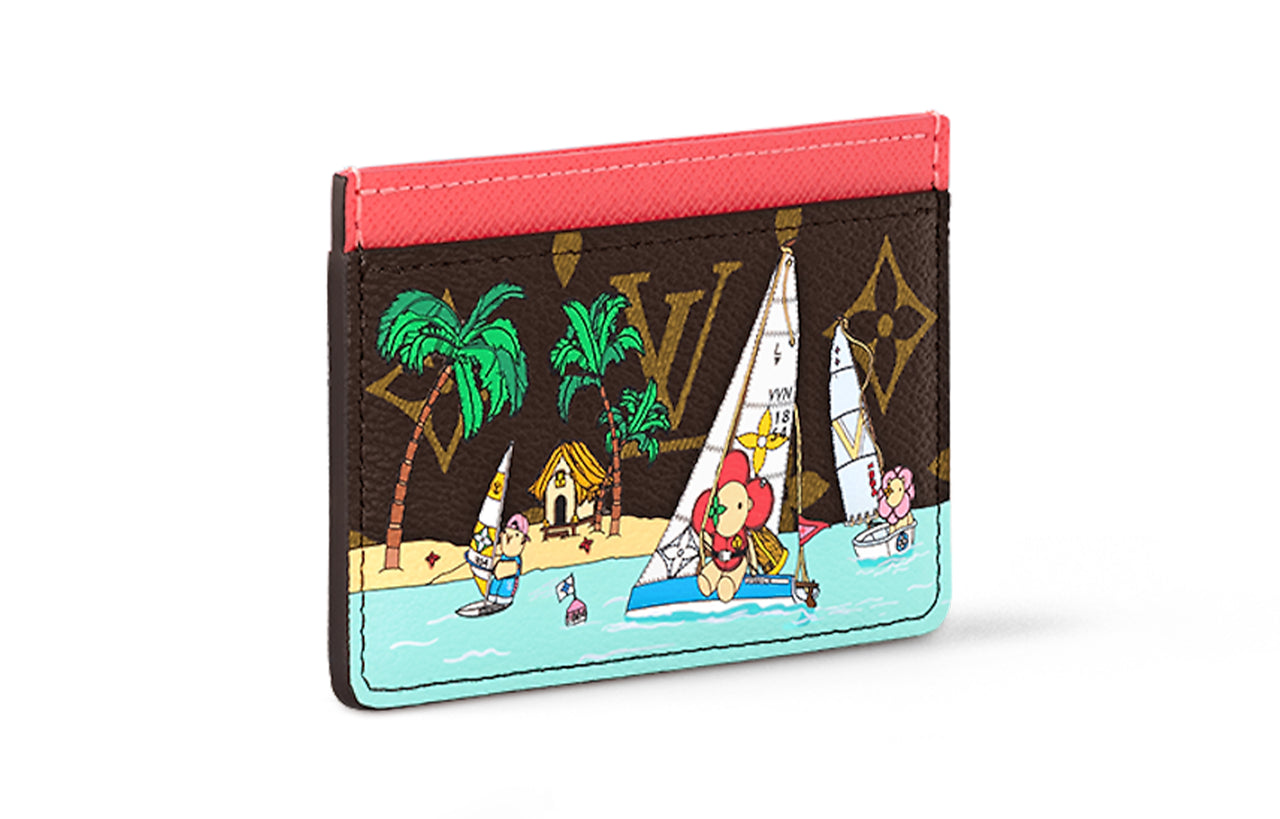 LOUIS VUITTON Card Holder Dragon Fruit Pink