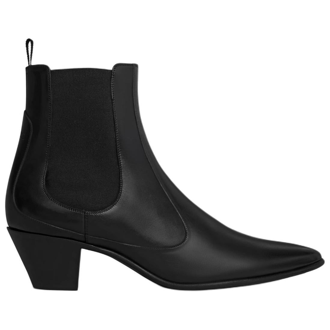 CELINE Hector Short Chelsea Boots 6cm Men's Black