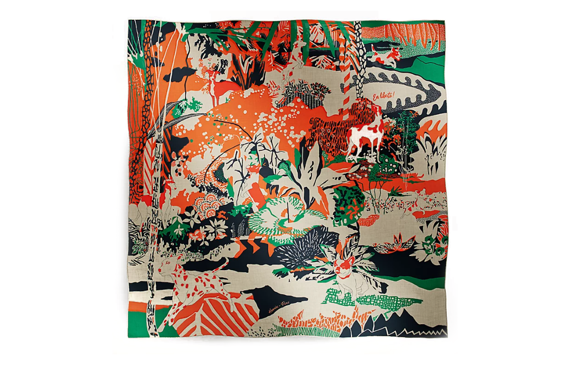 HERMES Knit Scarves Women's Multicolor