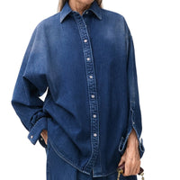 LOEWE Draped Shirt 'Washed Denim'