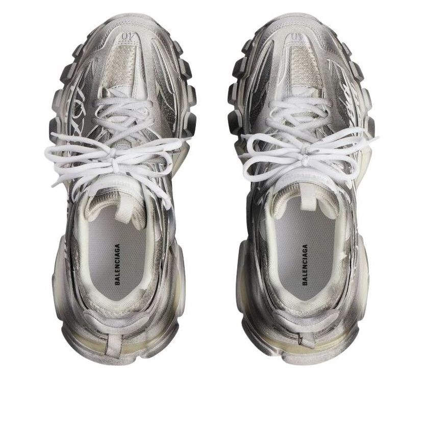 (WMNS) Balenciaga Track Stencil Logo Sneaker 'Black White' 542436WTKIS1090