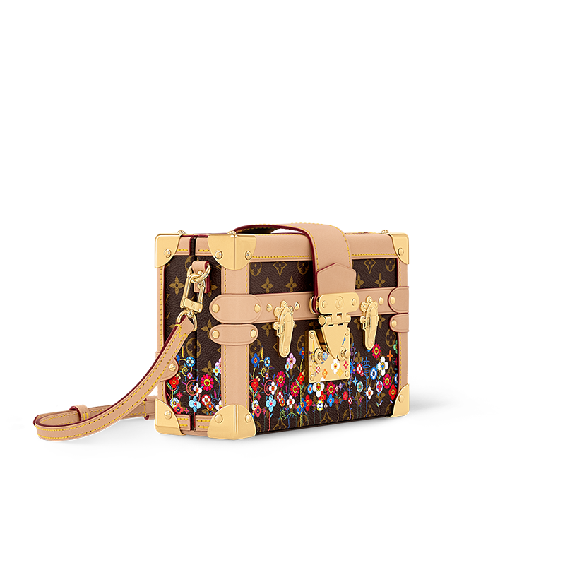 LOUIS VUITTON Takashi Murakami Village Co-Financing PETITE MALLE Canvas Shoulder Bag Crossbody Bag Women's Brown
