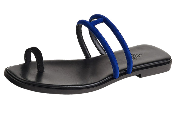 HERMES Georgia Stylish Sandals Women's Black