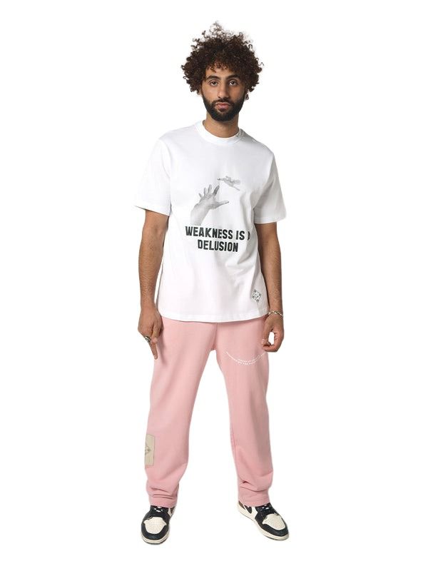 House of Cenmar Weakness Is A Delusion Artwork Print T-Shirt 'White' HOC-WDT
