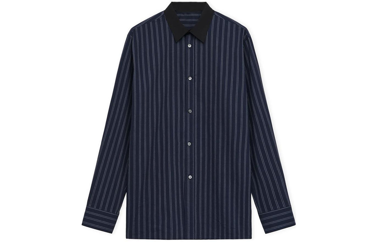 LOEWE Striped Collared Button Up Shirt