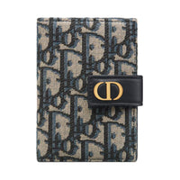 DIOR Oblique Print Card Holder Women's Blue