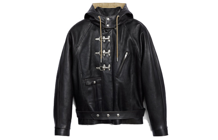 CELINE FW21 Leather Jacket Women's Black