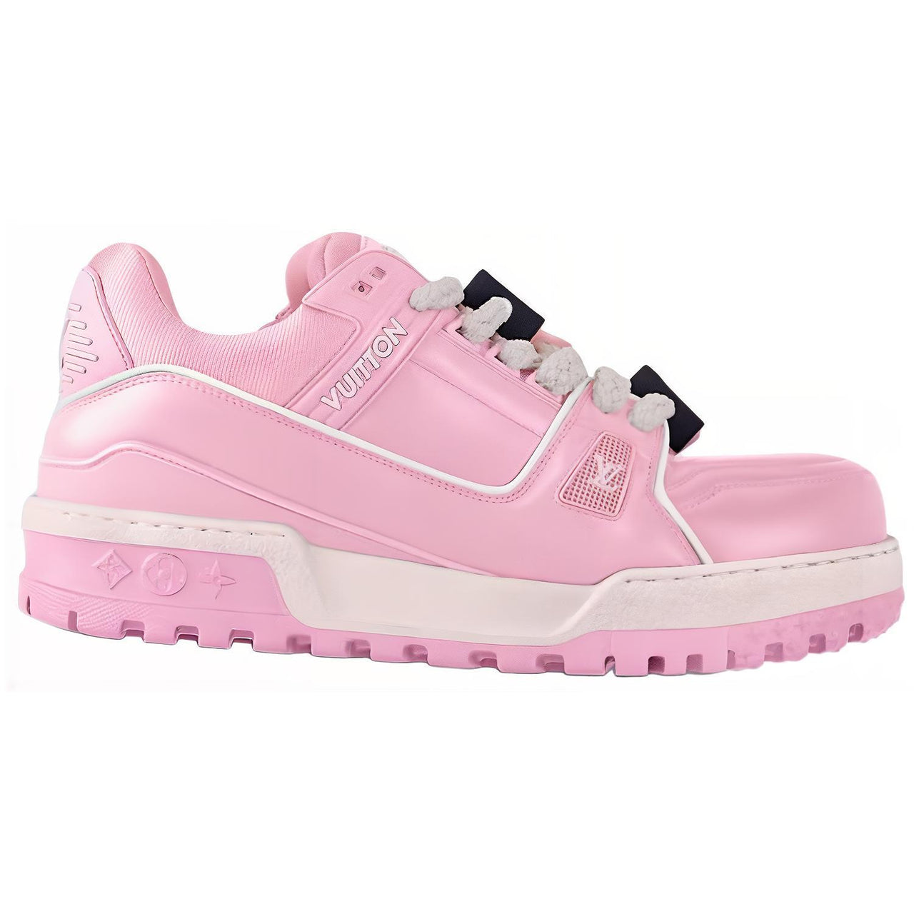 LOUIS VUITTON Trainer Maxi LOVE Component Logo Low Top Skateboard Shoes Men's Pink Valentine's Day Limited Edition