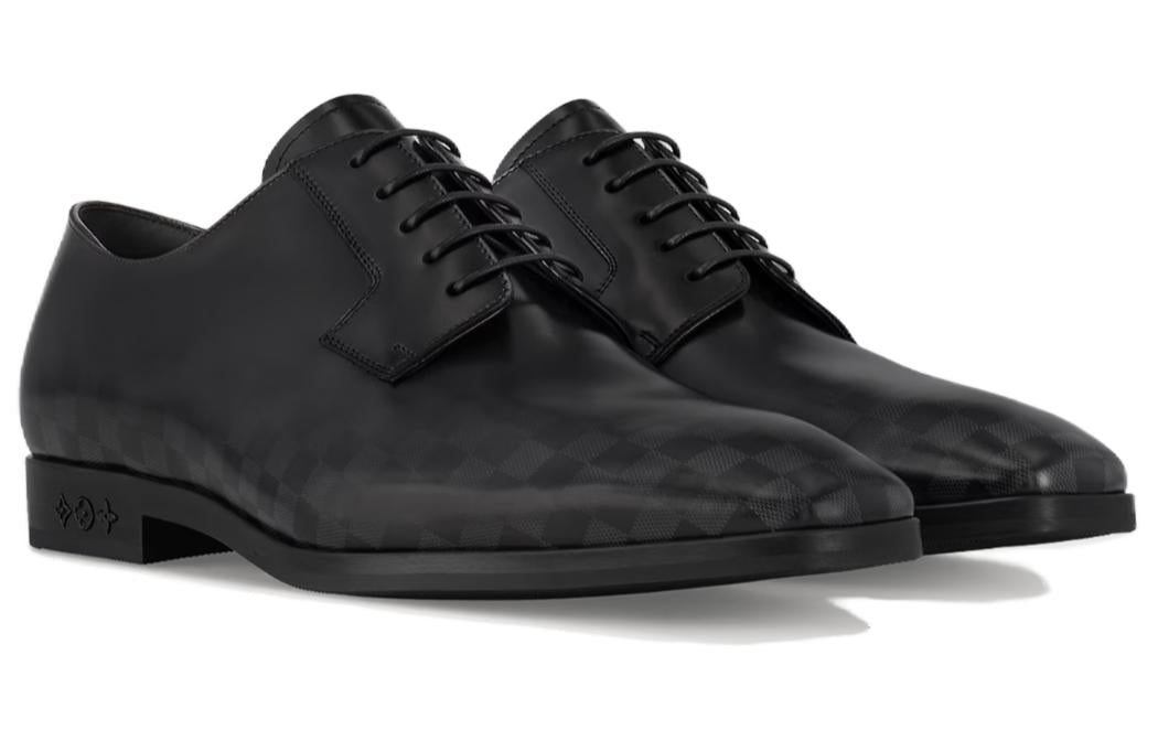 LOUIS VUITTON Minister Dress Shoes Men's Black