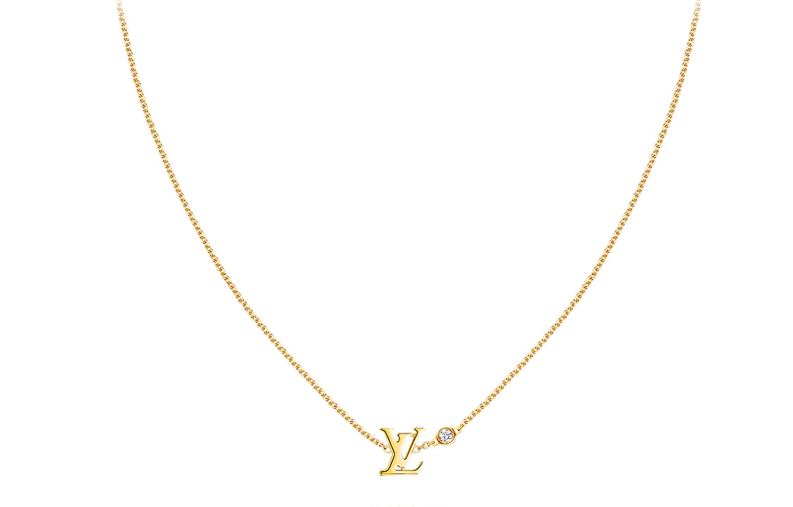 LOUIS VUITTON Idylle Blossom Lv Pendant Yellow Gold And Diamond