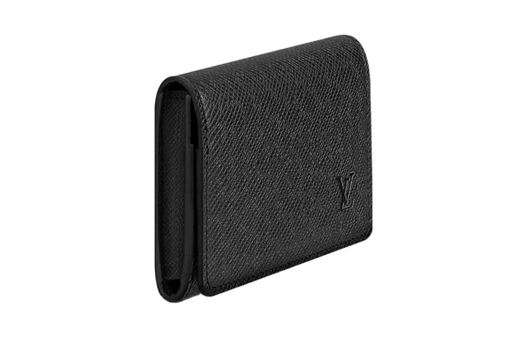 LOUIS VUITTON ÉPi Cow Leather Card Holder Card Holder Unisex Black