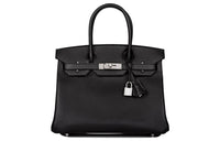 HERMES Birkin Epsom Leather Birkin Bag Handbags Regular Women's Noir Black