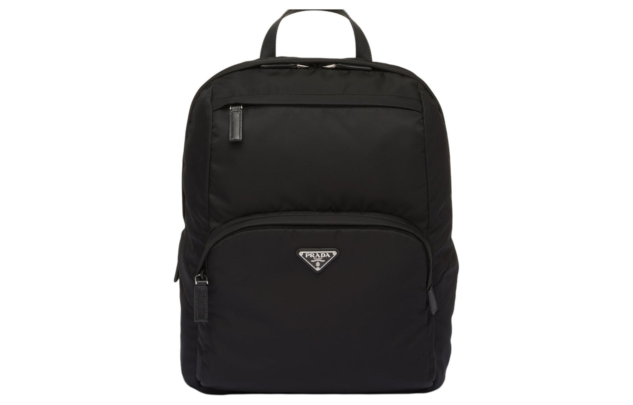 PRADA Re-Nylon Fabric Backpack Medium Size Men's Black