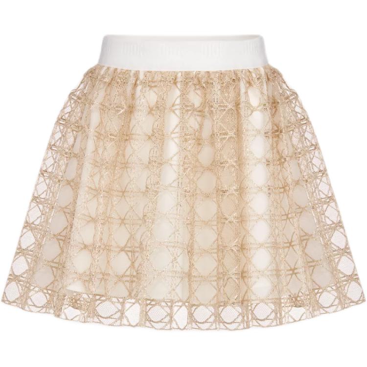 DIOR Half Length Skirt Gold Kids'