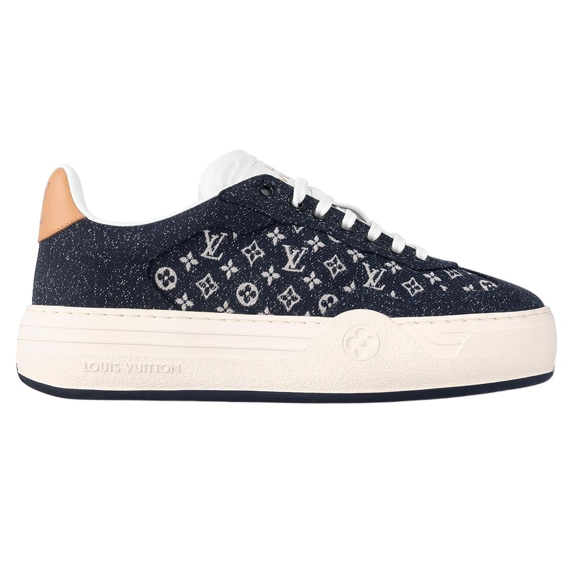 LOUIS VUITTON Groovy Low Top Skateboard Shoes Women's Dark Blue