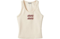 MIU MIU FW23 Tank Top Women's Ecru